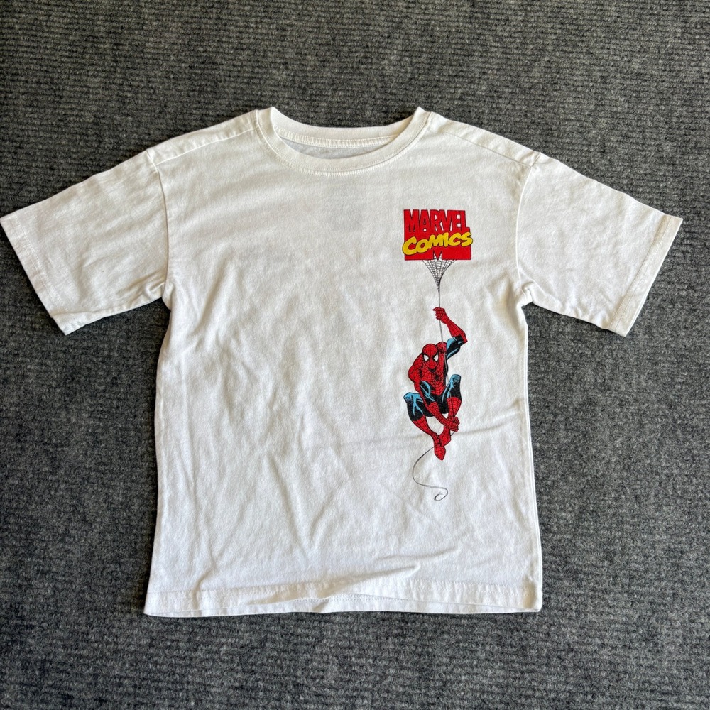 Marvel Comics Kids Spider-Man Avengers Graphic T-Shirt White Size 8 MC006ABBWT